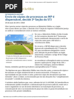 ConJur - Envio de Cópias de Processos Ao MP é Dispensável, Decide STJ