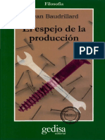 0123 Baudrillard, Jean El Espejo de La Produccion