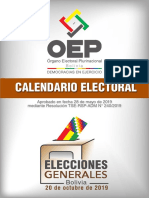 Calendario Electoral EG 2019