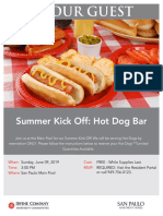 Summer Kick Off Hot Dog Event