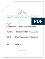 Introducción Al Derecho Tarea 1