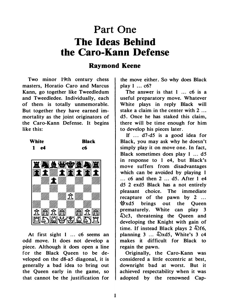 PART1, Caro - Kann Exchange Variation