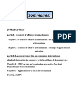 Contrat Des Affaires International Et Droit de Concurrence Final1