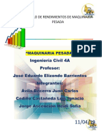 Costos Maquinaria Pesada