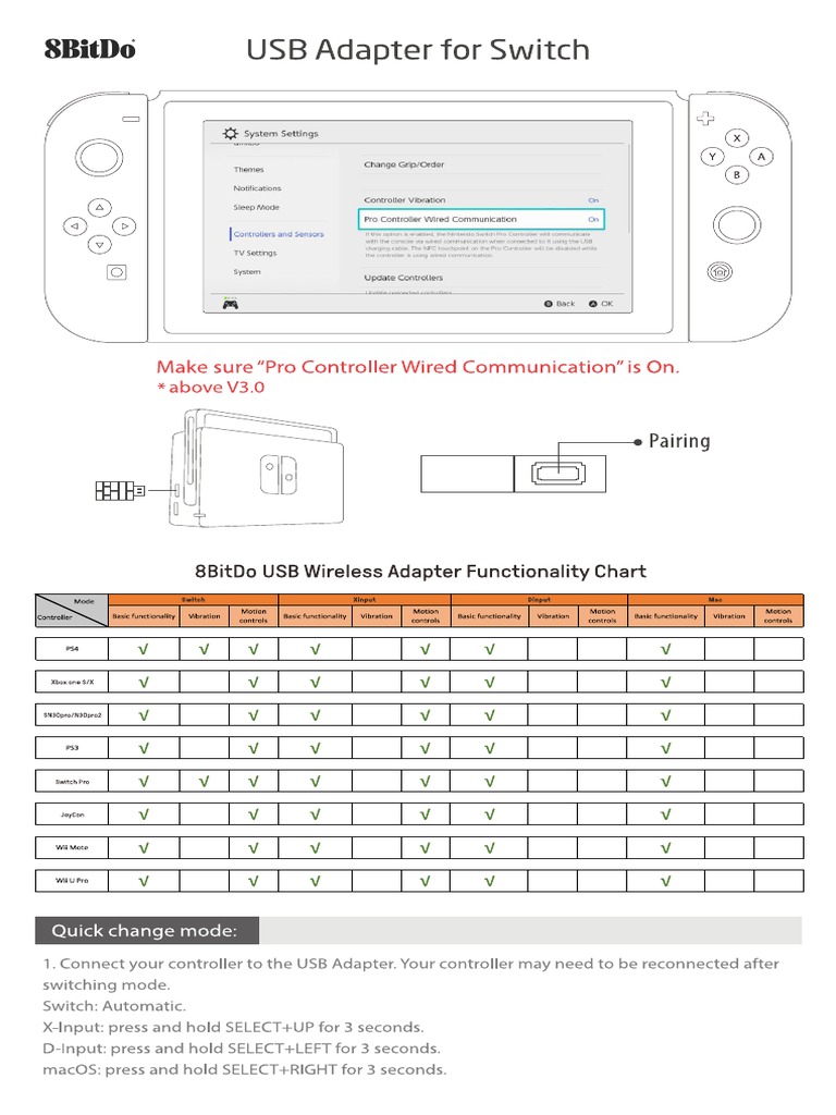 8bitdo Usb Rr Manual 1