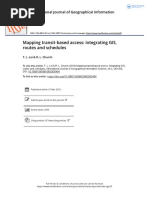 Mapping Transit Based Access Integrating GIS Routes and Schedules