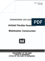 Airfield Flexible Pavement - Mobilization Construction - Engineering and Design (EM 1110-3-141) - U.S. Army Corps of Engineers (2009)