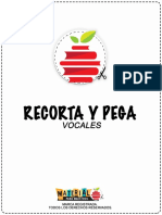 Recorta y Pega Vocales PDF