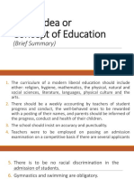 Rizal's Idea or Concept of Education: (Brief Summary)