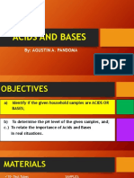 Acids and Bases: By: Agustin A. Pandoma