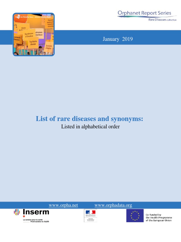 List of Rare Diseases in Alphabetical Order | PDF | Luteinizing Hormone |  Deletion (Genetics)