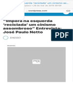 “Impera na esquerda ‘reciclada’ um cinismo assombroso” Entrevista José Paulo Netto – ENESSO