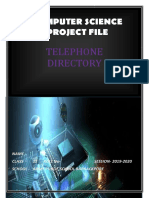 Class 12 Computer Science Project On Telephone Directory For C++