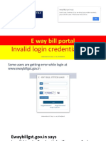 Fix invalid login error ewaybillgst portal