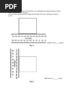 Ruler. They Are Not Shown Full Size. Use The Scales Shown To Find The Length and The Width of The Block, Giving Your Answers in MM