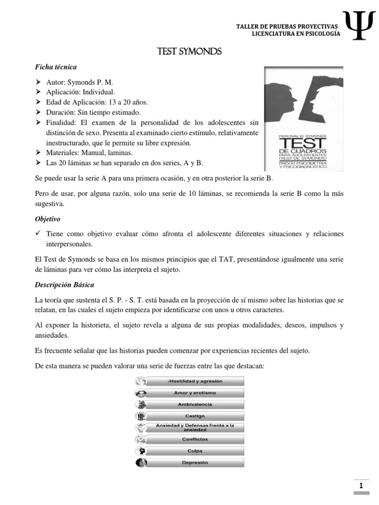 Test de Symonds en Psicología Adolescente | PDF | Epistemología | Sicología