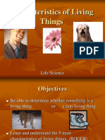 Characteristics of Living ThingsI FXGHXGFH