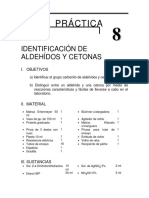 Práctica: Identificación de Aldehídos Y Cetonas