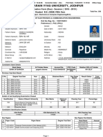 Jai Narain Vyas University, Jodhpur: Examination Form (Due) - Session (2018 - 2019) Ex Student B.E. (Sem) Viiith Sem