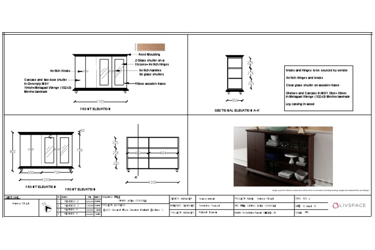 Greenply MDF Carcass & Glass Shutter Design | PDF