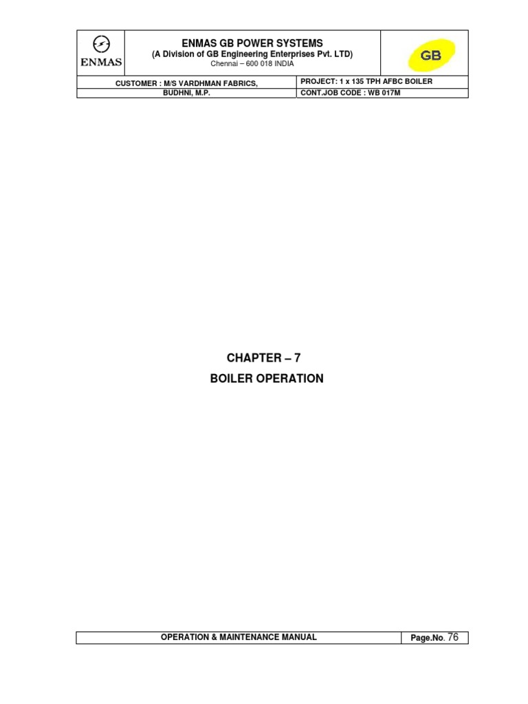Boiler Operation and Maintenance Guide | PDF | Boiler | Valve
