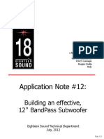 Application Note #12:: Building An Effective, 12 Bandpass Subwoofer