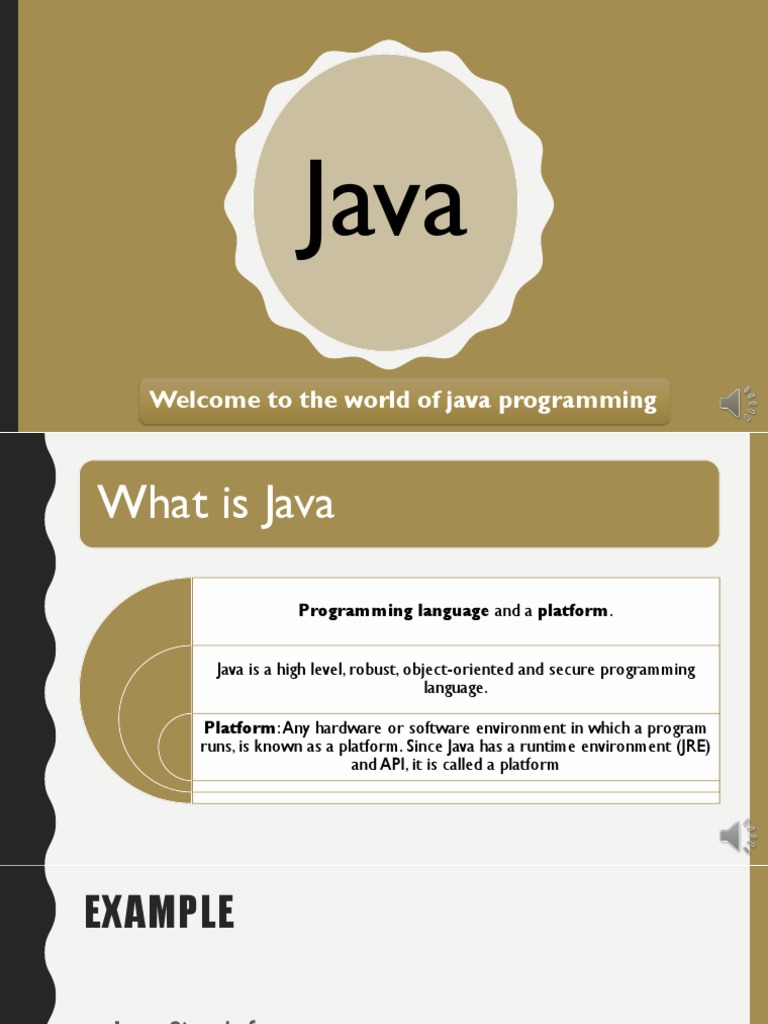 Welcome To The World of Java Programming | PDF | Java Platform | Java ...