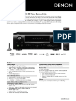 HD-Audio Receiver With 3D Video Connectivity