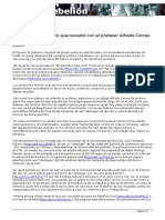 ¿Repetirán Conmigo Lo Que Sucedió Con El Profesor Alfredo Correo de Andreis?