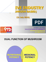 Creative Industry Mushroom Based Nutraceutical Potential