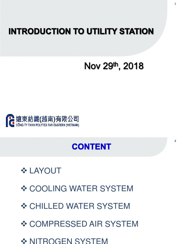 Introduction To Utility System v.2 | PDF | Building Engineering | Heat ...