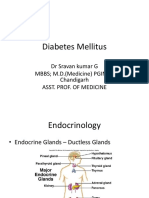 Diabetes Mellitus: DR Sravan Kumar G MBBS M.D. (Medicine) PGIMER Chandigarh Asst. Prof. of Medicine