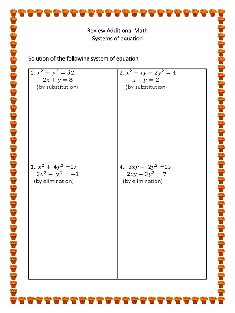 Grade 9 Systems of Equations Practice | PDF | Computers