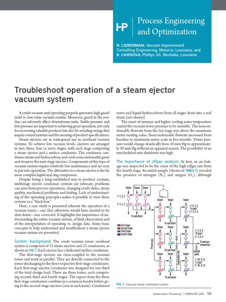 Steam Ejector Troubleshooting PDF Vacuum Nozzle
