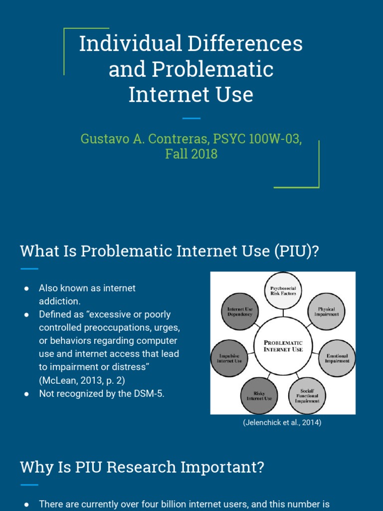 Individual Differences and Problematic Internet Use | PDF ...