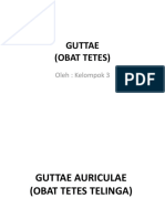 Dhika - Sediaan Guttae Auriculae I & II