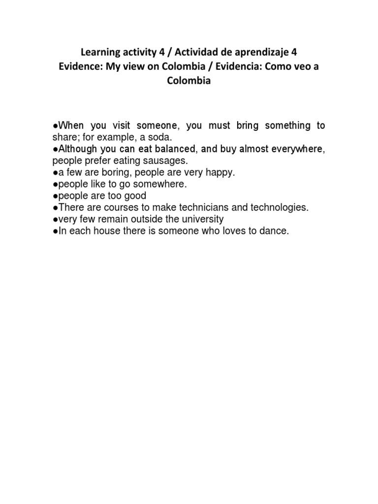 Learning Activity 4 | PDF