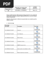 OQ/P/10/SAP/PP: Protocol No: Operation Qualification Annexure - 1 - Scripts Sap/Erp Department Page 1 of 3