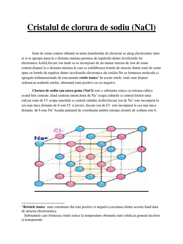 Cristalul de NaCl | PDF