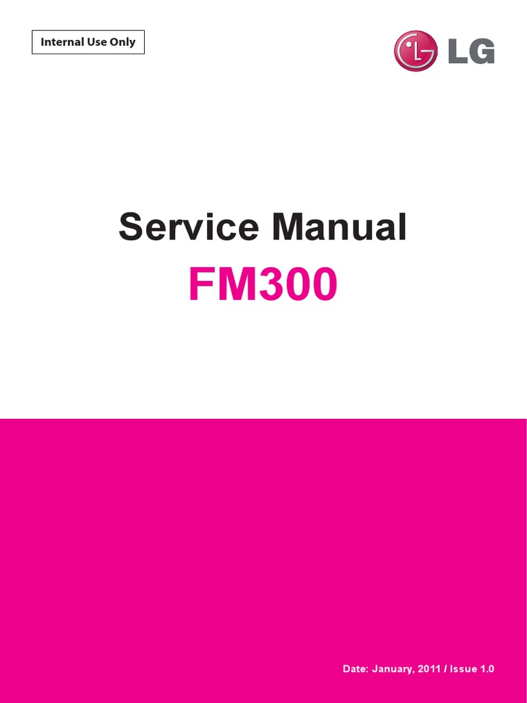 LG FM300 Service Manual | PDF