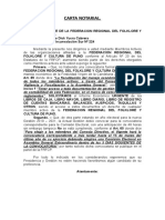 Carta Notarial Federacion