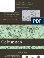 Columnas, Cadenas y Piso 