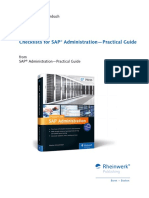 Checklists For SAP Administration Practical Guide