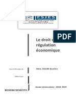 Le Droit de La Régulation Économique