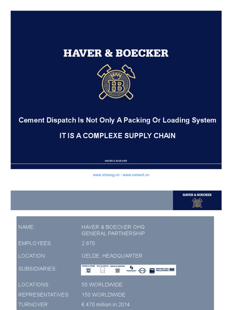 Haver and Boecker - Cement Dispatch Is Not Only A Packing or Loading ...