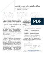 Laboratorio Observación Metalográfica