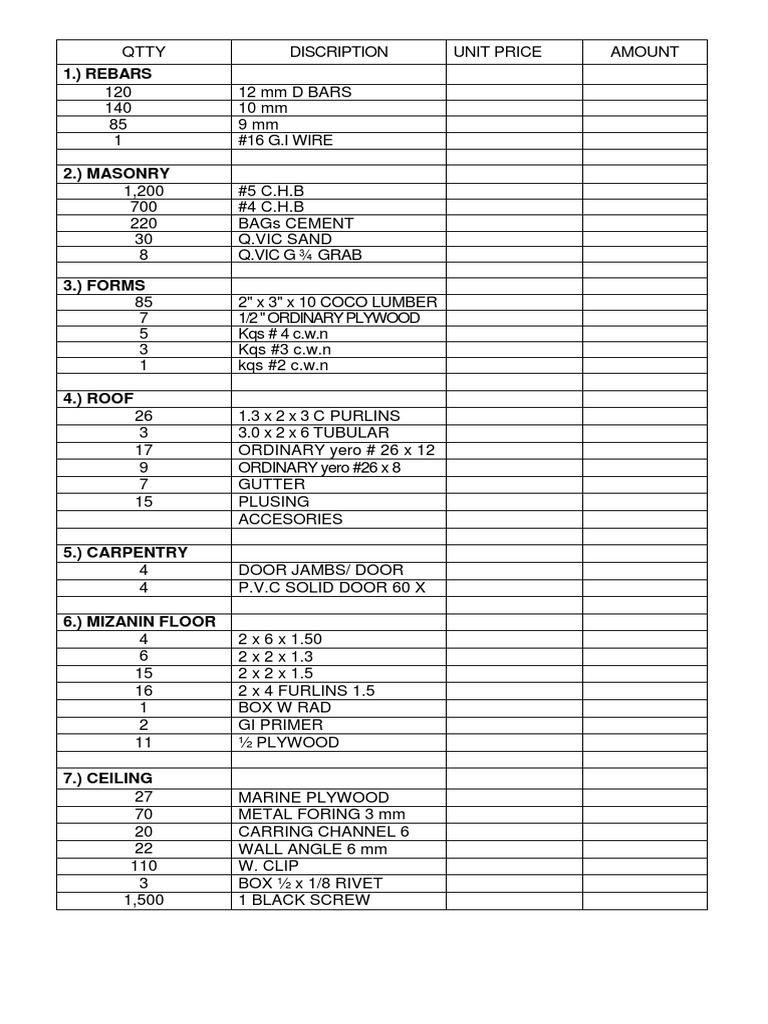 Tabulation