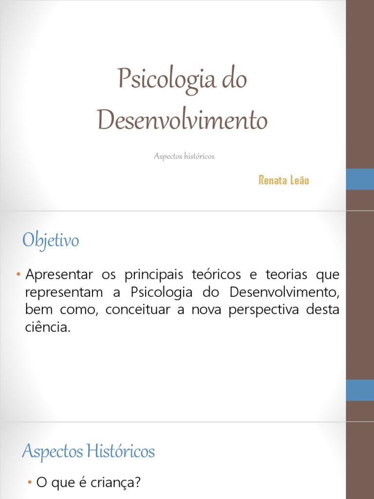 Psicologia do Desenvolvimento: Teóricos e Históricos | PDF | Psicologia ...
