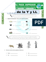 Ficha Uso de La Y para Tercero de Primaria