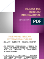 Sujetos Del Derecho Internacional